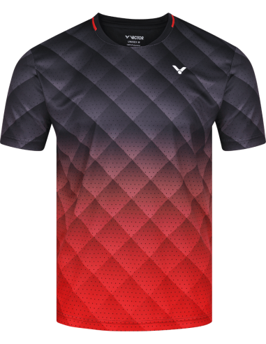 Tee-Shirt Victor T-13100 C Junior Noir/Rouge 